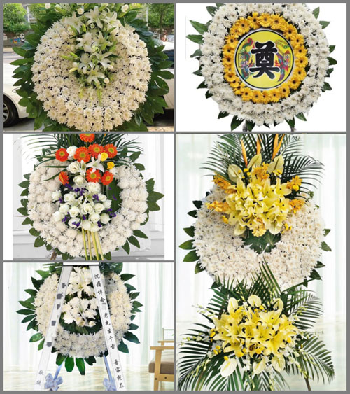 安徽阜阳市界首市代桥镇扎扒集村花圈速递